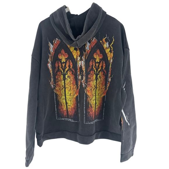 Who Decides War Black Ember Chapel Hooded Pullover Size XL - Picture 10 of 12